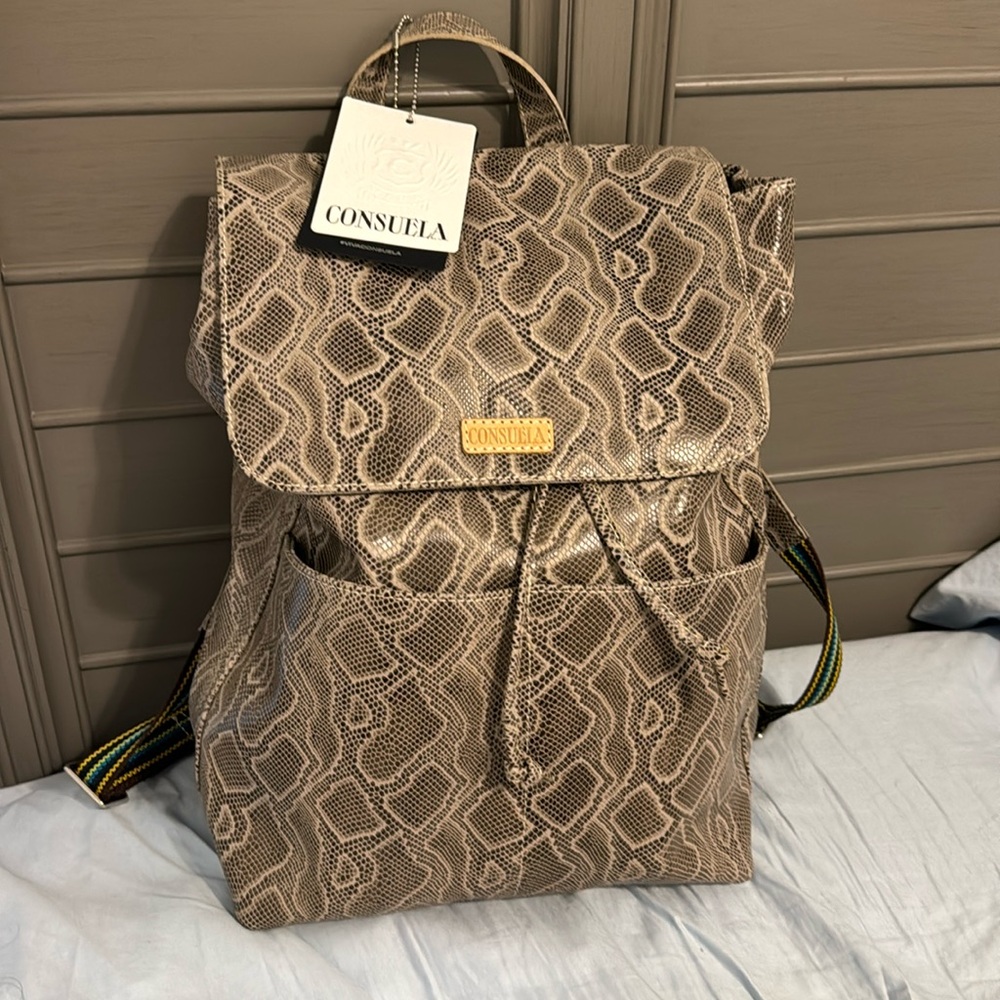 Brand New Leather Hard to find Consuela backpack